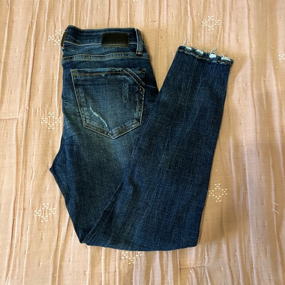 Buckle Black skinny jeans